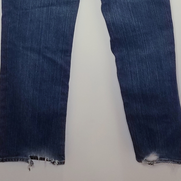 Eddie Bauer Men's Demin Jeans Size 32" x 30" specially dyed Distressed - Picture 6 of 14